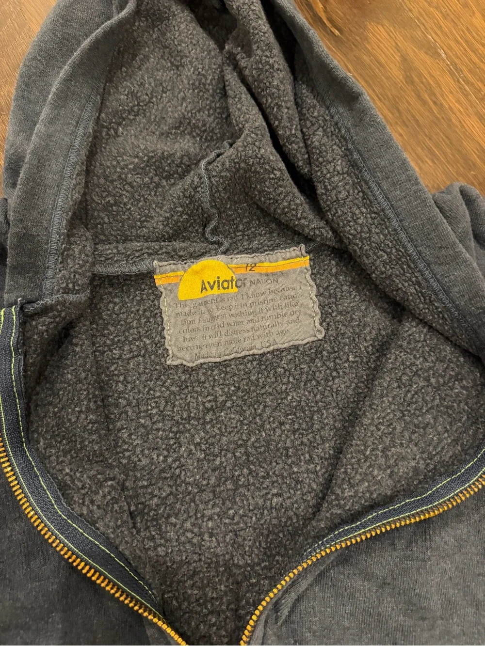 Aviator Nation Dark Gray Zip Hoodie and Sweatpants Set